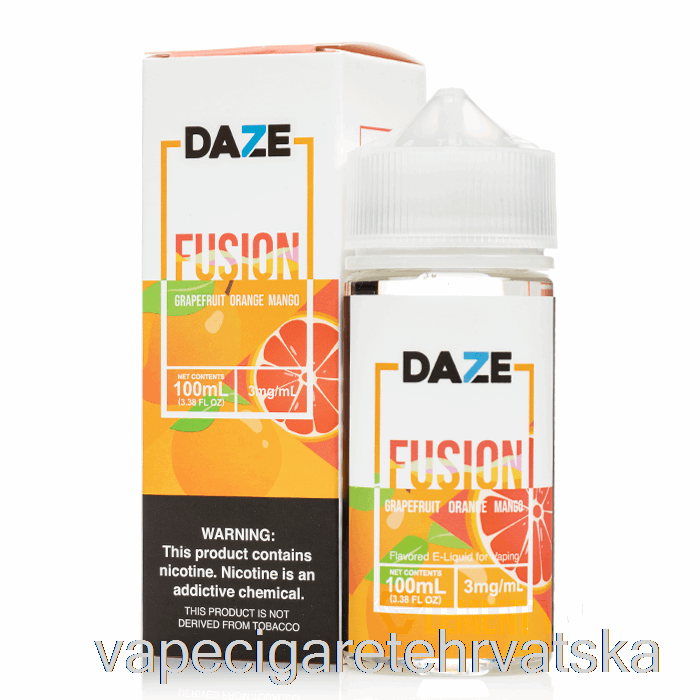 Vape Cigarete Grejpfrut Naranča Mango - 7 Daze Fusion - 100ml 3mg